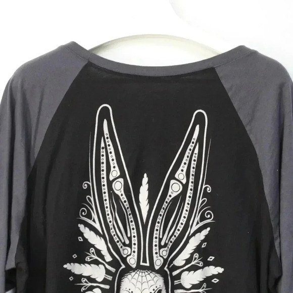 Torrid 3 bugs bunny loony tunes raglan tee shirt - Picture 5 of 9